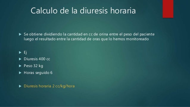 diuresis horaria